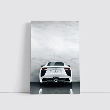 Lexus LFA White Rear Marble Wall
