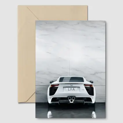 Lexus LFA White Rear Marble Wall