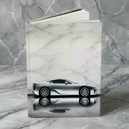 Lexus LFA Silver Car Marble Background