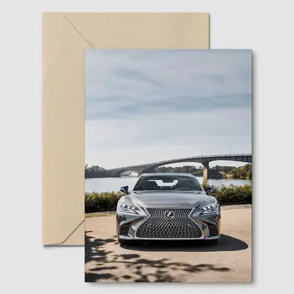 Lexus LS Five Hundred Front View River Bridge