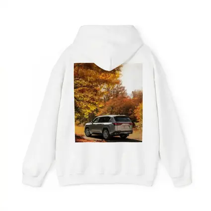 Lexus LS Luxury Sedan Autumn Forest Road