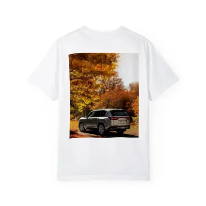 Lexus LS Luxury Sedan Autumn Forest Road