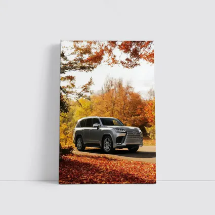 Lexus LX SUV Parked In Autumn Forest