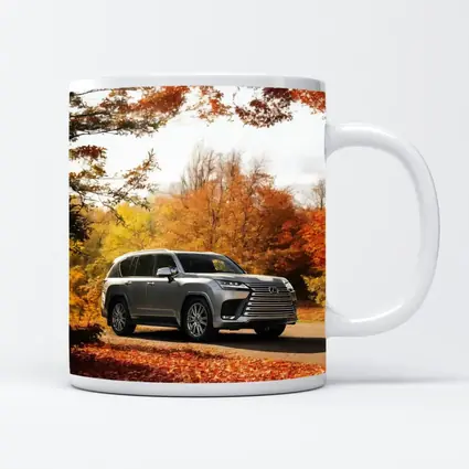 Lexus LX SUV Parked In Autumn Forest