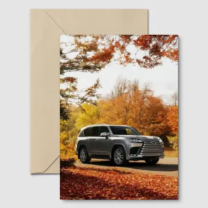 Lexus LX SUV Parked In Autumn Forest
