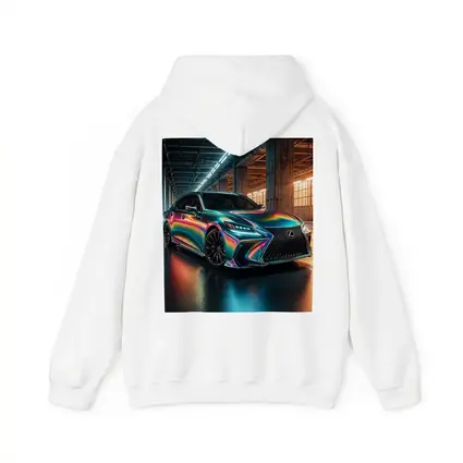 Lexus LS Holographic Wrap Industrial Garage