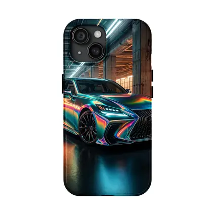 Lexus LS Holographic Wrap Industrial Garage