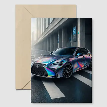 Lexus LS Holographic Wrap Urban Street