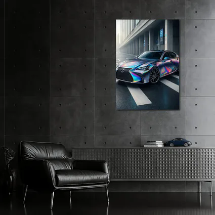 Lexus LS Holographic Wrap Urban Street