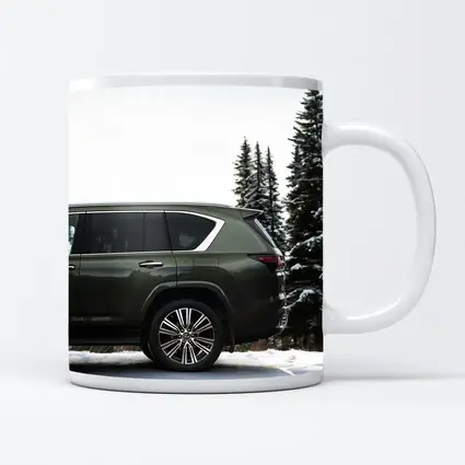 Lexus LX Green SUV Snowy Forest