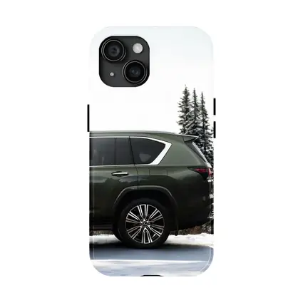 Lexus LX Green SUV Snowy Forest