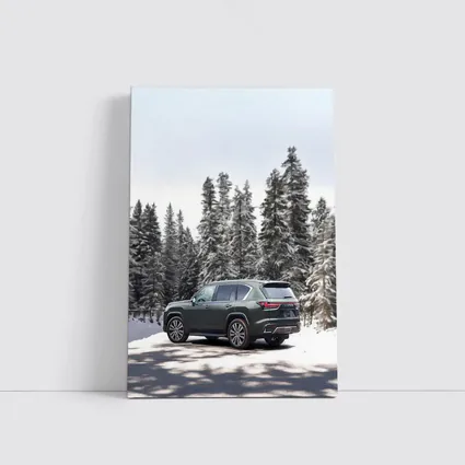 Lexus LX Winter Snow Forest Green SUV