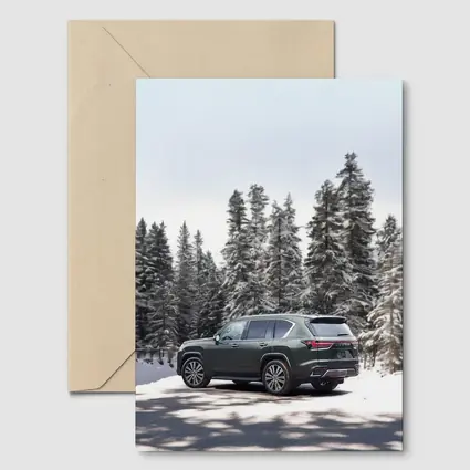Lexus LX Winter Snow Forest Green SUV