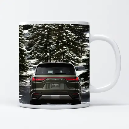 Lexus LX 600 Rear Snowy Forest Road