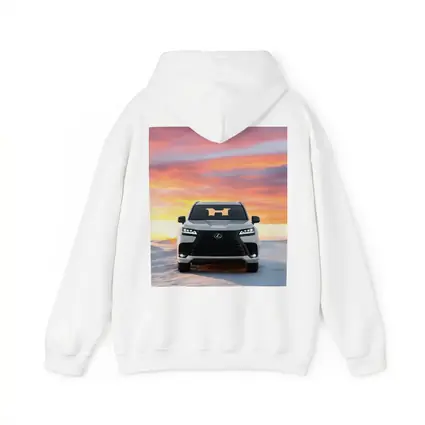 Lexus LX Snow Field Sunset Sky