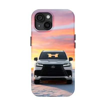 Lexus LX Snow Field Sunset Sky
