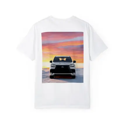 Lexus LX Snow Field Sunset Sky