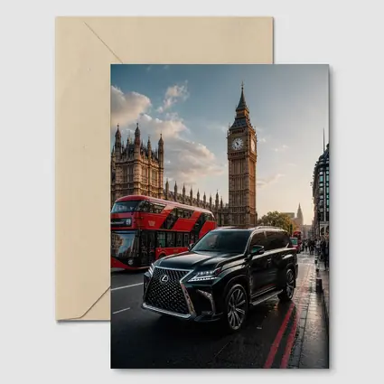 Lexus LX Black SUV London Big Ben