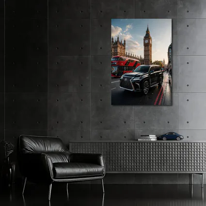 Lexus LX Black SUV London Big Ben