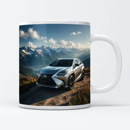 Lexus NX Silver SUV Mountain Landscape