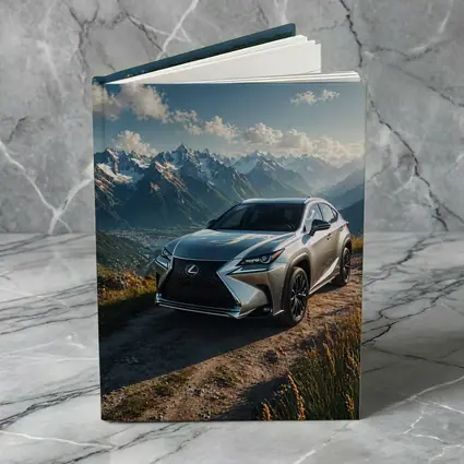 Lexus NX Silver SUV Mountain Landscape
