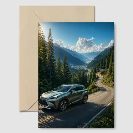 Lexus NX On Winding Mountain Road