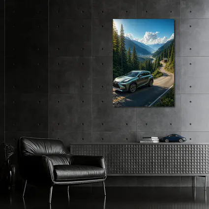 Lexus NX On Winding Mountain Road