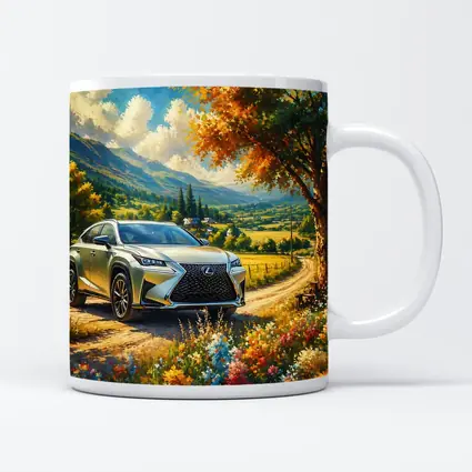 Lexus NX SUV Oil Painting Country Landscape