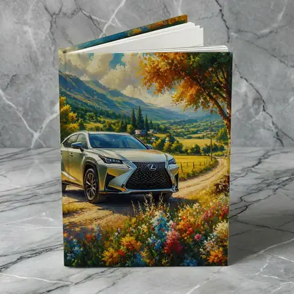 Lexus NX SUV Oil Painting Country Landscape
