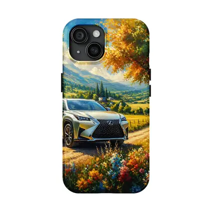 Lexus NX SUV Oil Painting Country Landscape