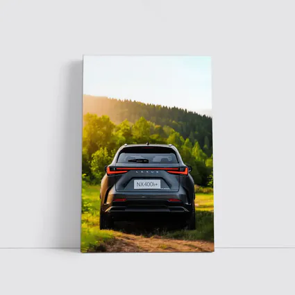 Lexus NX400h Rear View Forest Setting