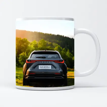 Lexus NX400h Rear View Forest Setting