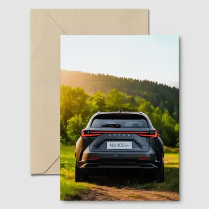 Lexus NX400h Rear View Forest Setting
