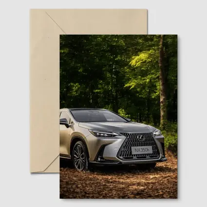 Lexus NX350h SUV Parked In Forest