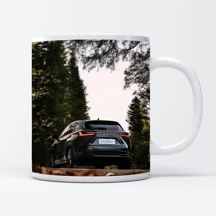 Lexus NX400h Rear View Forest Setting