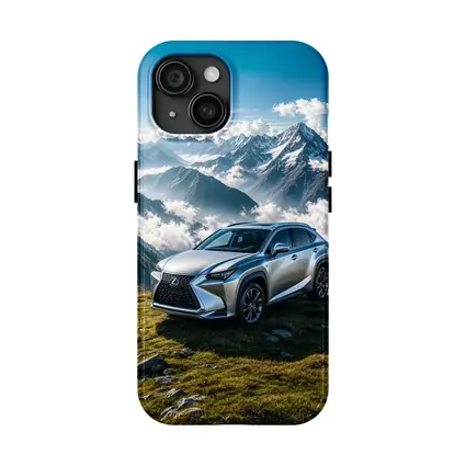 Lexus NX Silver SUV Mountain Peaks