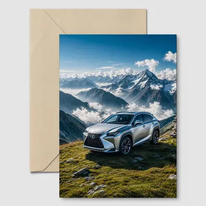 Lexus NX Silver SUV Mountain Peaks