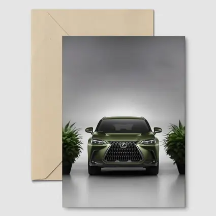 Lexus NX Green Front View Studio
