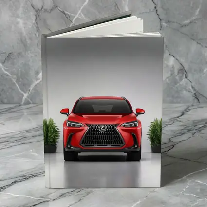 Lexus NX Red SUV Front Studio View