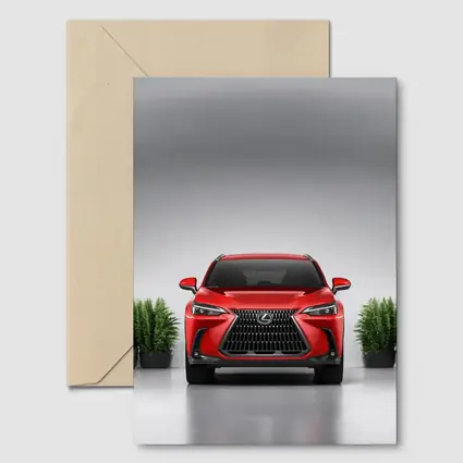 Lexus NX Red SUV Front Studio View