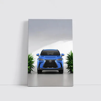 Lexus NX Blue SUV Front View Studio