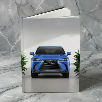 Lexus NX Blue SUV Front View Studio