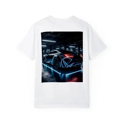 Lexus LC Neon Glow Dark Parking Garage