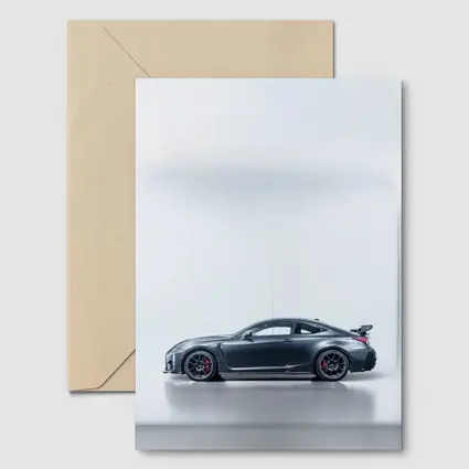 Lexus RC F Dark Gray Studio Side Profile