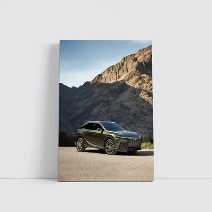 Lexus RX Green SUV Mountain Desert Setting