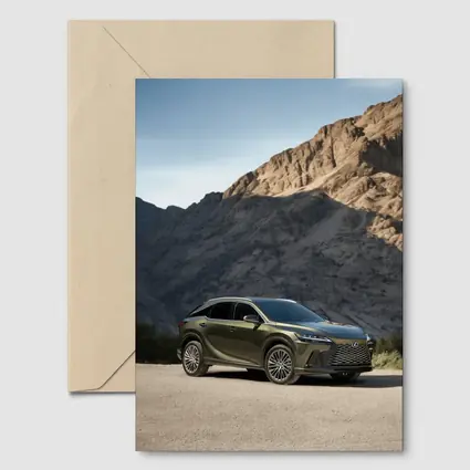 Lexus RX Green SUV Mountain Desert Setting