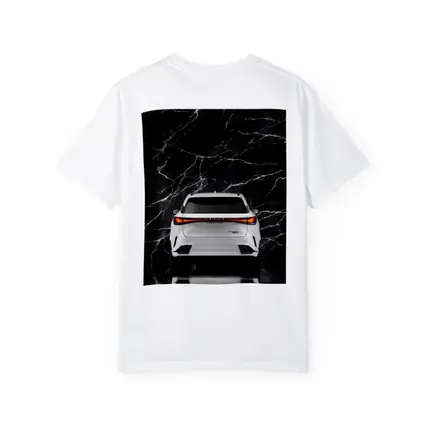 Lexus RX White SUV Black Marble Background