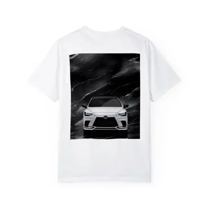 Lexus RX White Front View Black Marble
