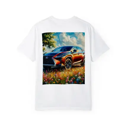 Lexus RX SUV Oil Painting Wildflower Field