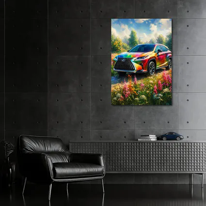 Lexus RX Colorful Art Floral Meadow